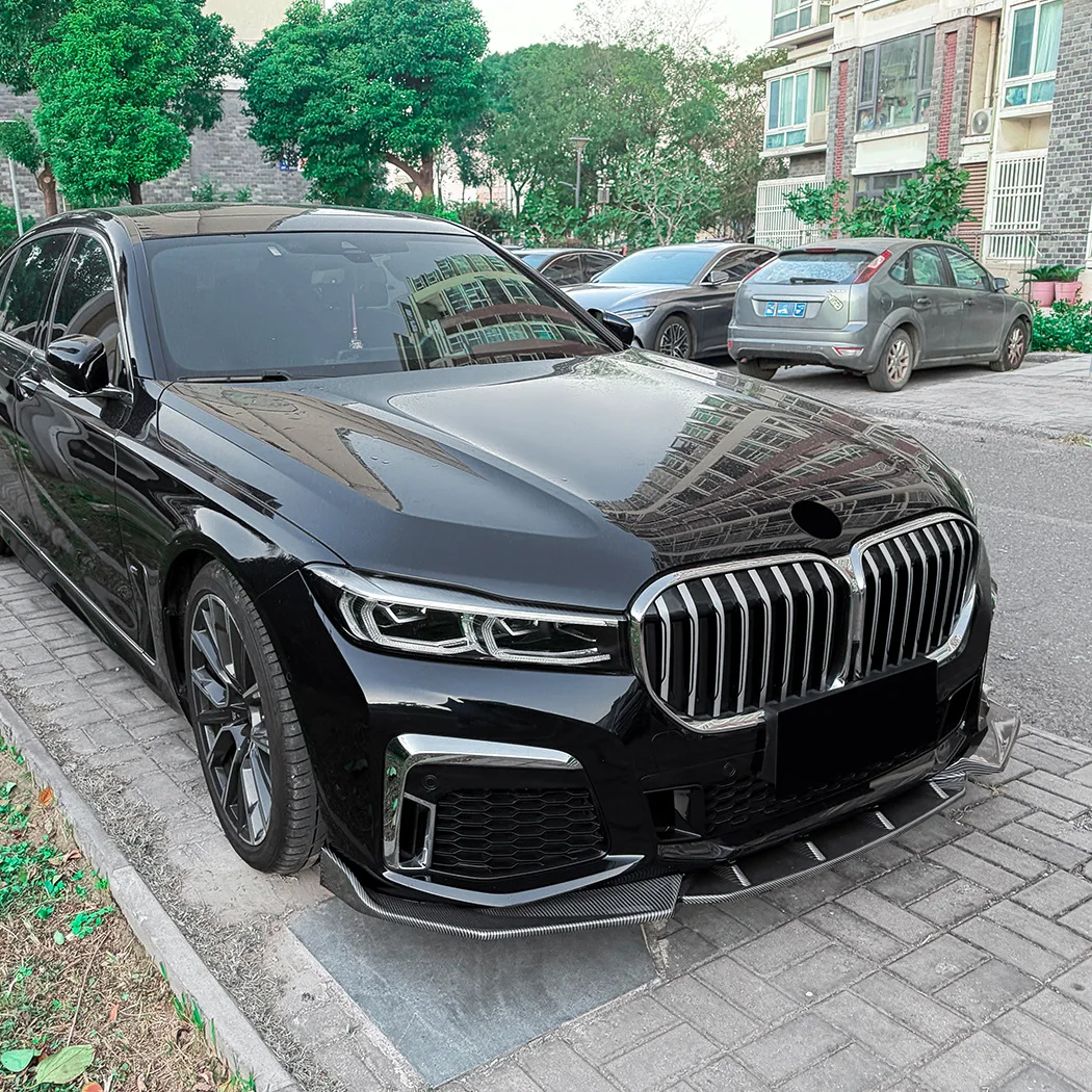 For Bmw 7 Series G11 G12 M Sport Lci Gloss Black M Performance Style Front Bumper Splitter Lip Spoiler Bodykits Mod 2019-2022