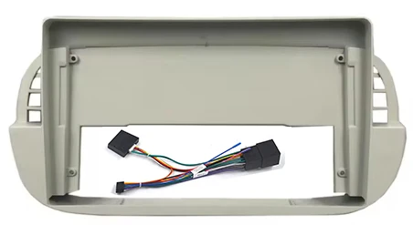 9 Inch Car Frame Fasica Adapter Canbus Box Ddcoder Android Radio Dash Panel For Fiat 500 2007-2015