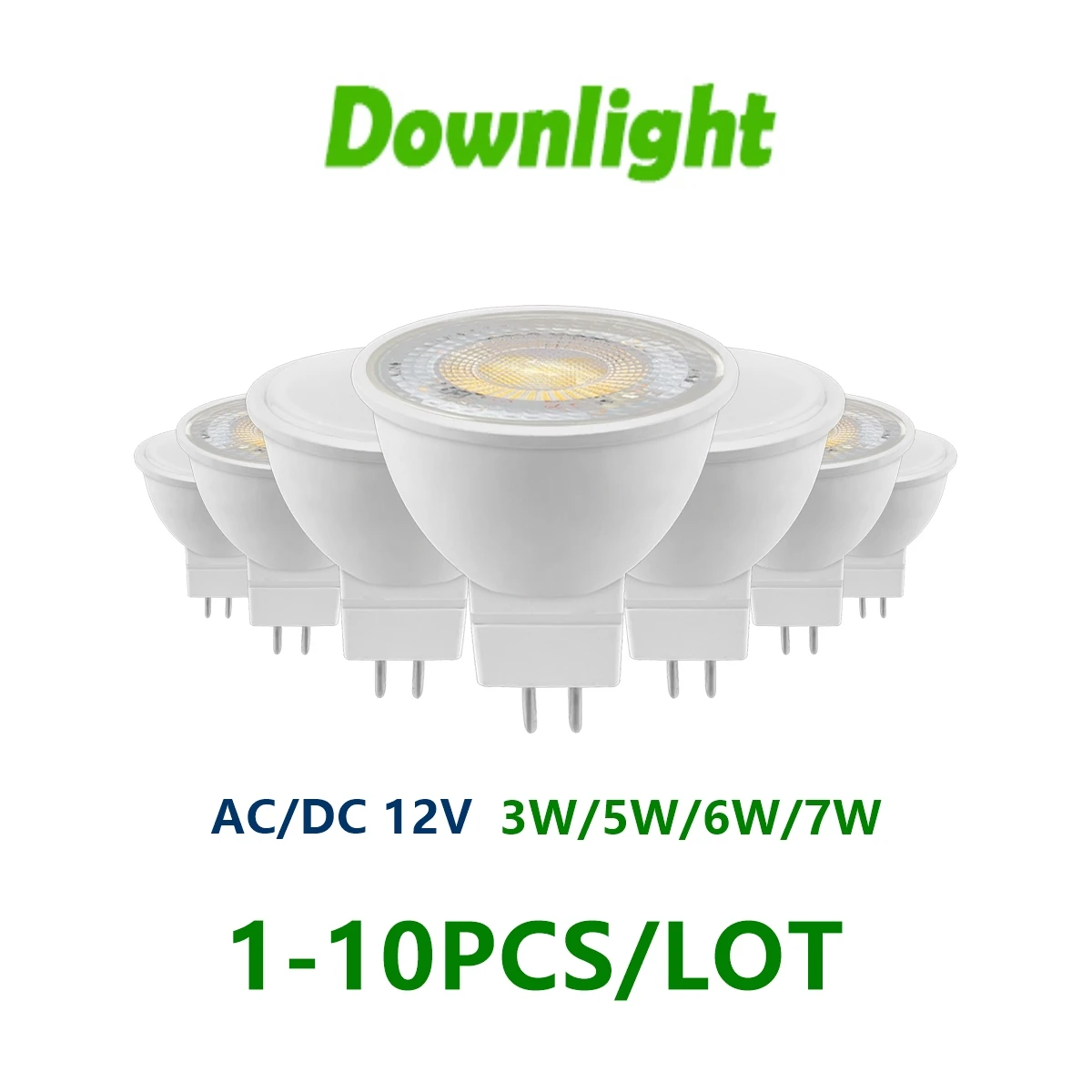 道路装飾用LEDフォグランプ,50W,5.3出力,dc12v 3w 5w 6w 7w,暖かい白色