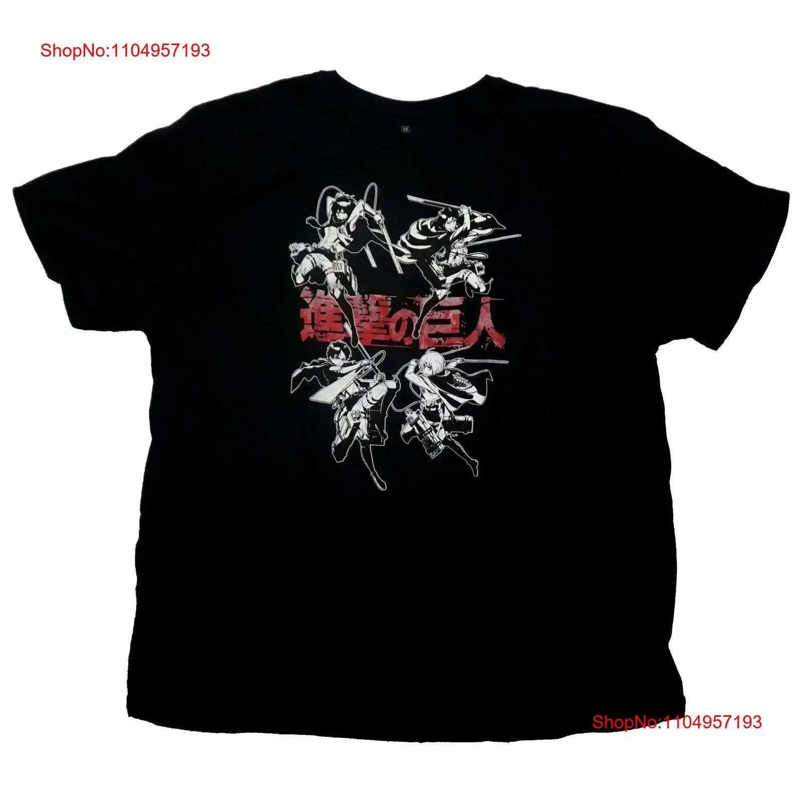 ataque-em-tita-nova-camisa-adulta-t-temporada-2-quatro-b-w-lutadores-vermelho-kanji-vintage-lavado-topo-para-uso-diario-macio