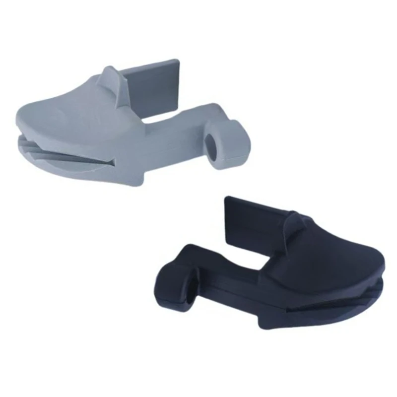 U2JA Clamp On Pontoon Boat Bumper Clips, ABS Square Holders for 1 In and 1.25 In Rails, Set of 4Pcs for Mooring Use