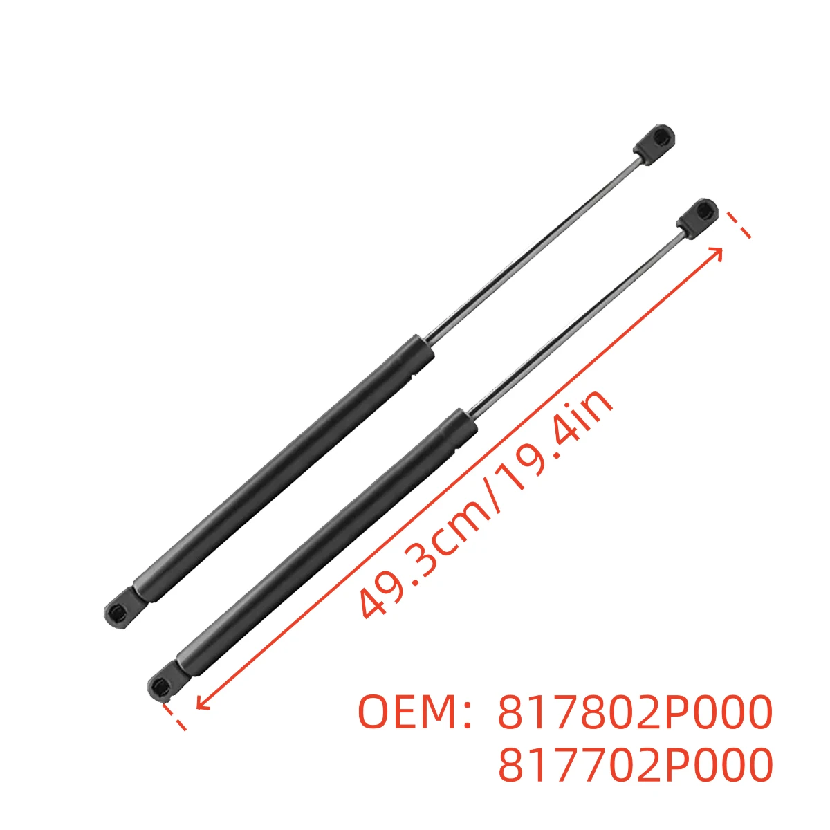 Tailgate Gas Strut Lift Support 817702P000 817802P000 600N For KIA Sorento XM 2009-2015 Left Right Pair 2PCS