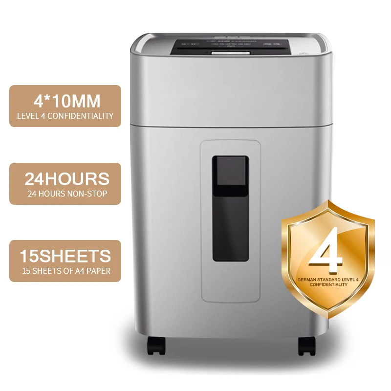 

24/7 Automatic Paper Shredder - Level 4 High-Security Industrial Machine for CDs & Documents paper shredder