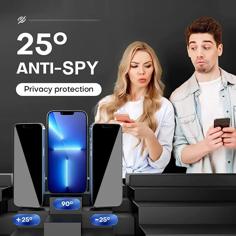 حافظة زجاجية مغناطيسية مزدوجة الجوانب لهاتف آيفون 17 16 15 14 13 12 Pro Max Mini Plus حافظة مضادة للظهور مع واقي للكاميرا