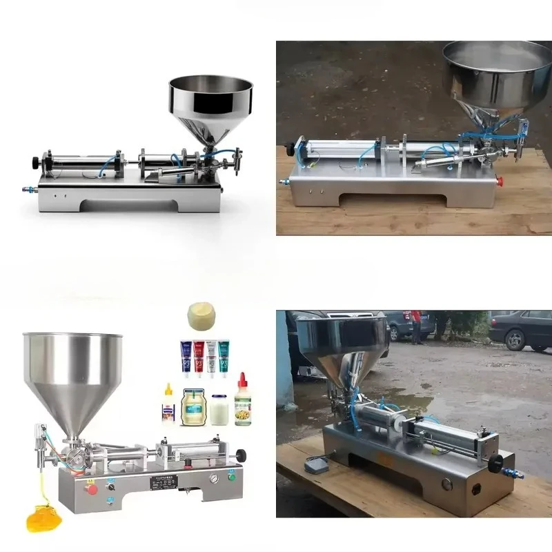 for Quantitative Filling Machine 5-500ml Single Nozzle Paste Large Hopper Rotary Valve for Packaging Equipment Range