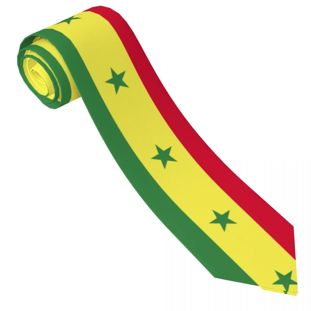 Senegal Flag Neckties Fashion Neck Ties for Men Accessories Gravatas Gift