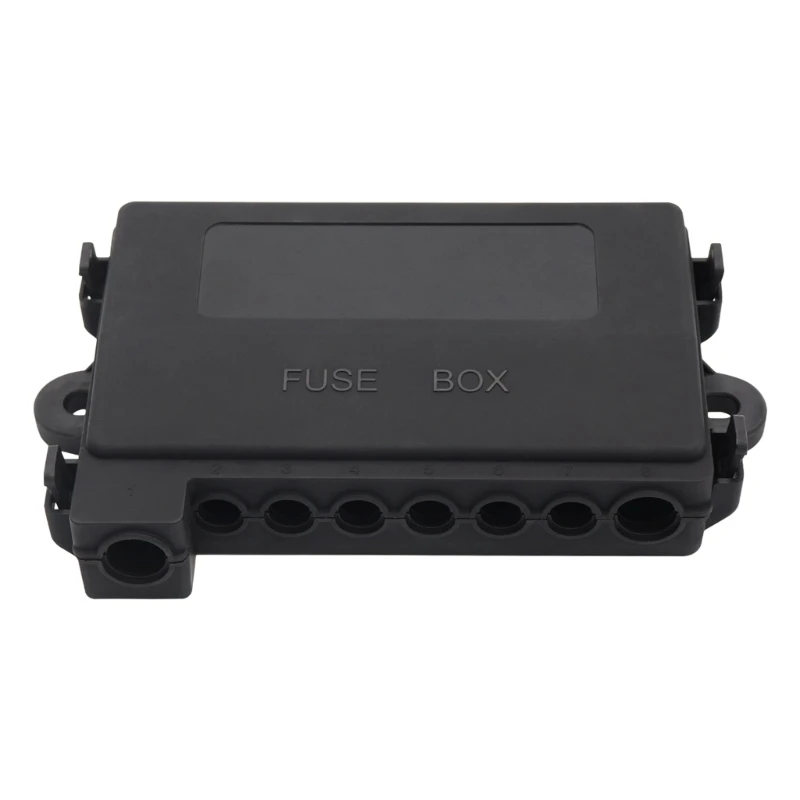 

Car 7 Way Fuses Block Fuses Box Standard Circuit Fuses Holder Fit Car Trailer Truck SUV Boat Marine DC70V