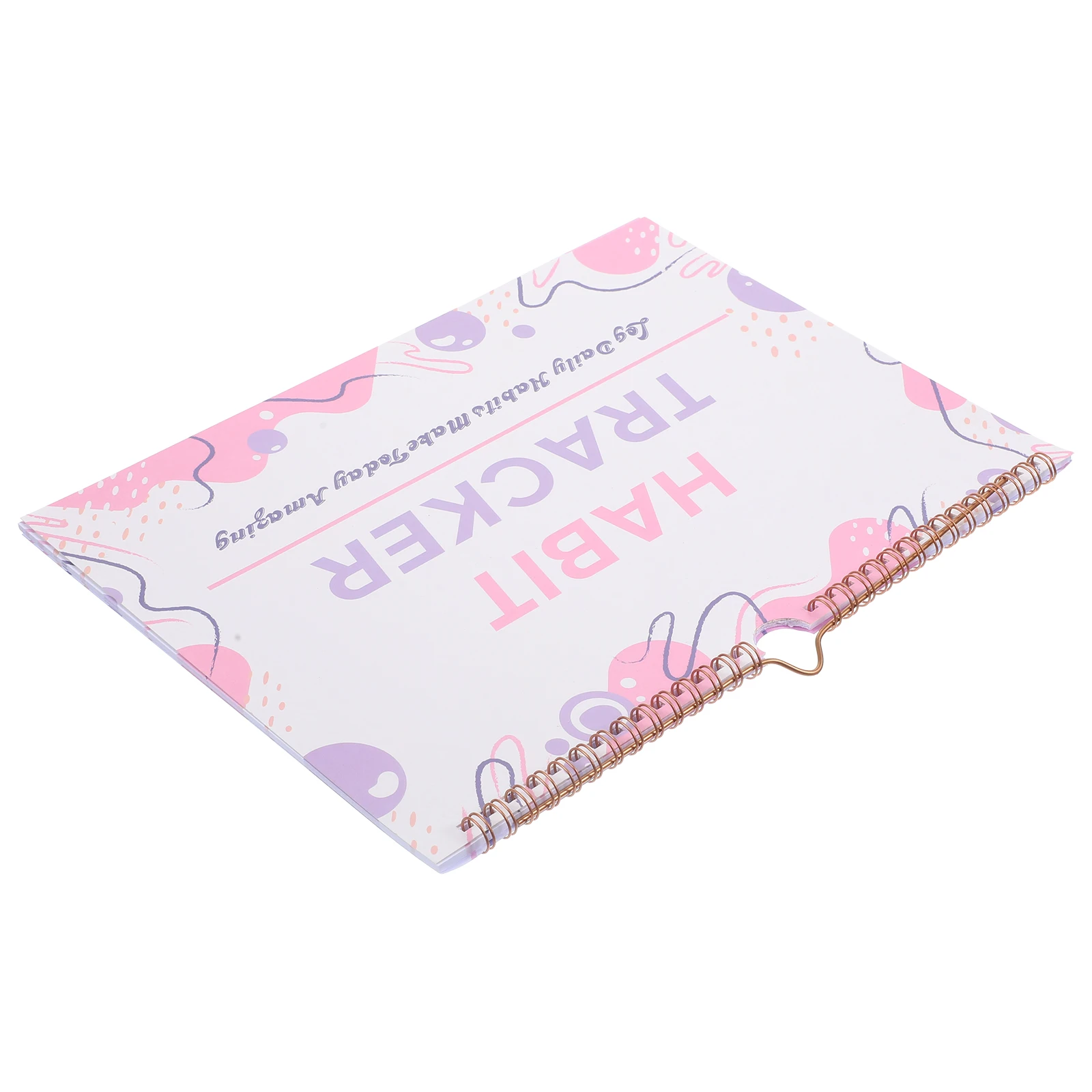 

Spiral Habit Tracker Planner English Monthly Habit Journal Goal Tracker for Students Travelers Office Workers Motivational