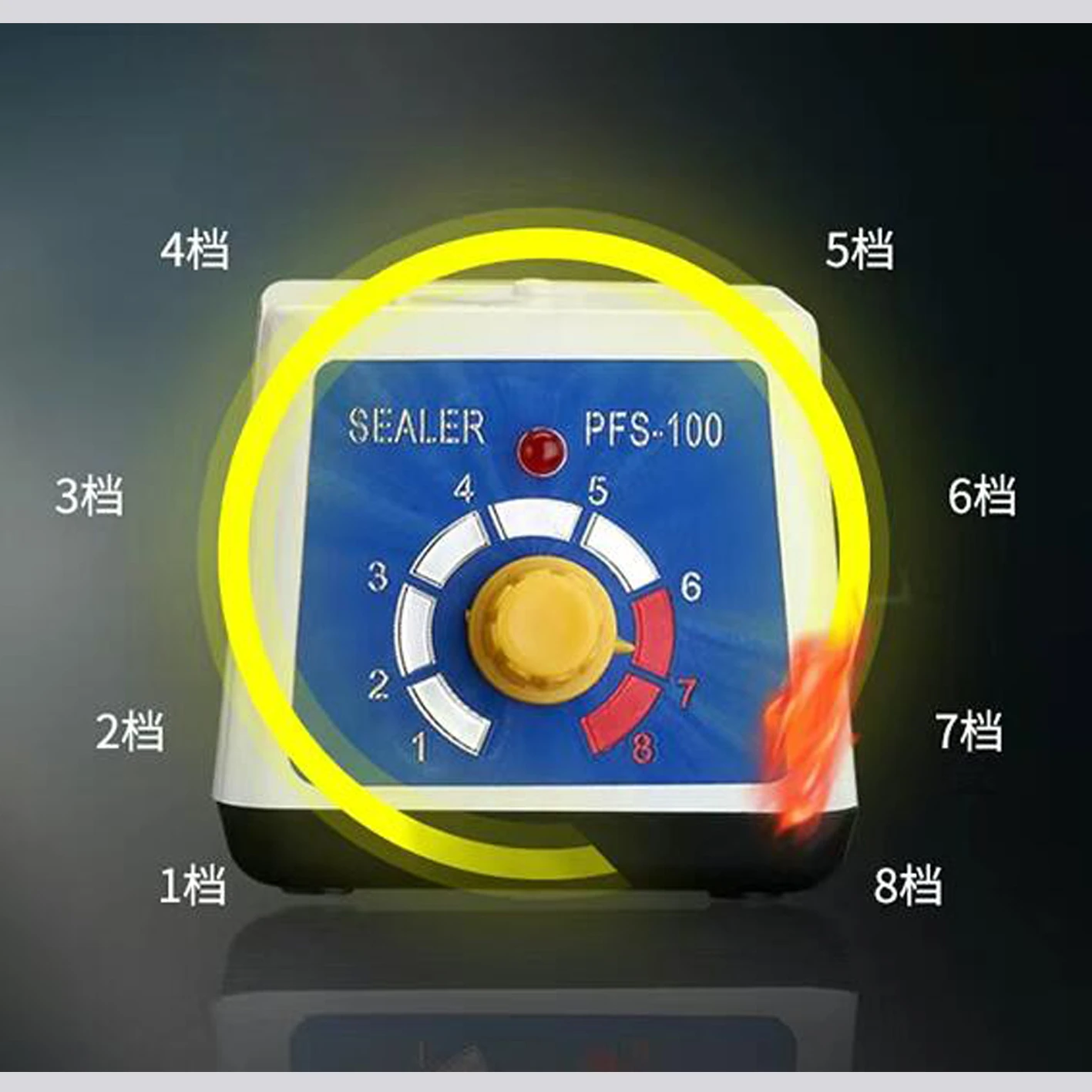 Импульсная машина для запечатывания пакетов 12 см, ручной нагрев для 100 мм, 4-дюймовый пластиковый алюминиевый пластиковый пакет, упаковочное устройство