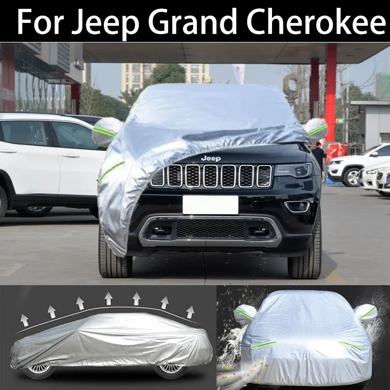 

For Jeep Grand Cherokee Car Cover Dustproof Outdoor Indoor UV Snow Resistant Sun rain Protection waterproof hail cover for car