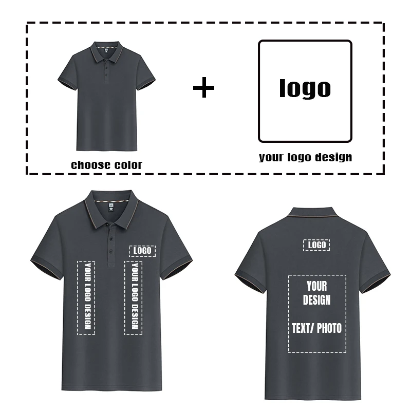 قميص بولو عالي الجودة - سعر أعلى قليلاً للحرف الرائعة - طباعة شعار مجاني (قطعة واحدة الحد الأدنى) - للجنسين