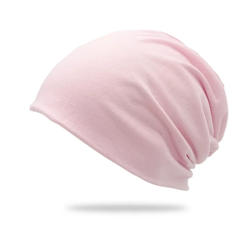 1Pack Solid Color Unisex Men Women Slouchy Beanie Hip-Hop Soft Cotton Cap Lightweight Running Beanie Adult Dwarf Hat