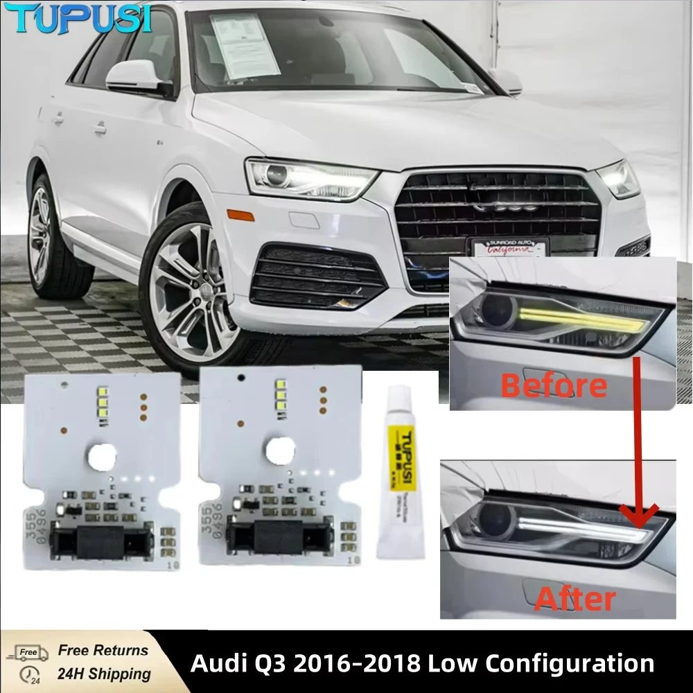 

White Light drl Chip For Audi Q3 2016-2018 Xenon Car Headlight DRL Chip LED Board Light Board Light 8T0941475B 8T0941475C