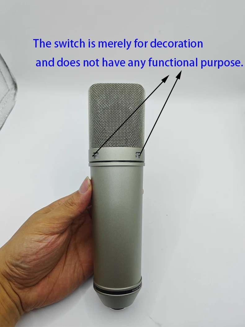 2026 New professional heart-shaped directional U87AI microphone, suitable for vocal recording and studio setup microphone