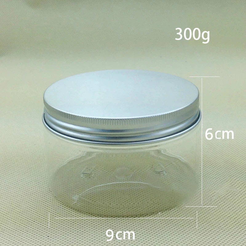 Frasco de plástico vazio de lata, 150g 200g 250g 300g 400g 500g, creme cosmético, loção, doces, chá, açúcar, recipiente recarregável