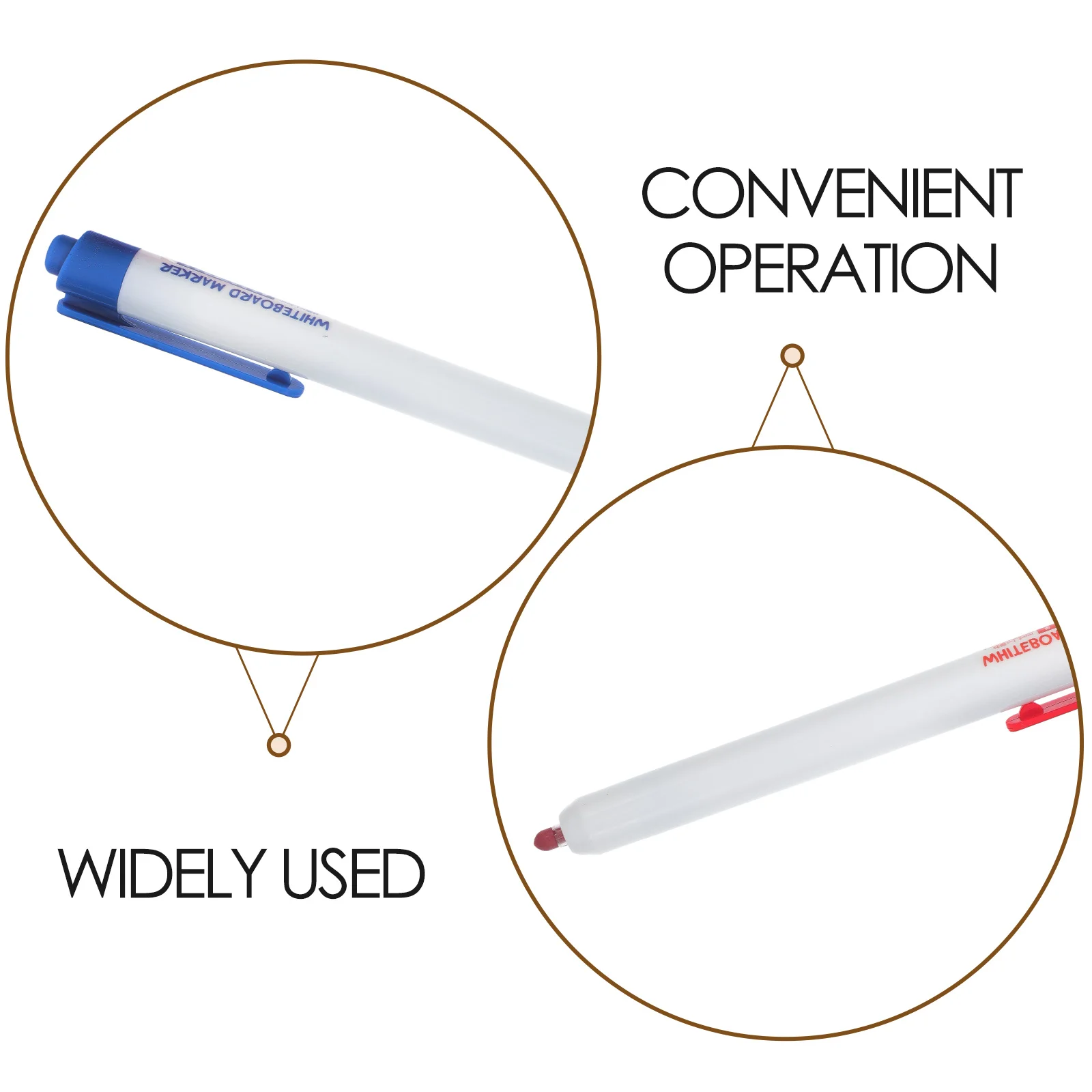 12 قطعة من أقلام التحديد البيضاء السائبة وأساسيات الفصول الدراسية للمعلمين والمسح الجاف للأطفال