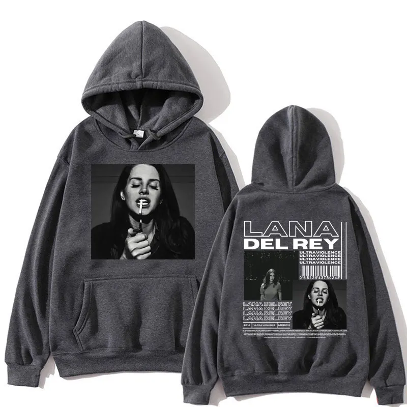 Singer Lana Del Rey Album Hoodie Men Women Vintage Fashion Hip Hop Sweatshirt Oversized Casual Fleece Warm Pullovers Streetwear