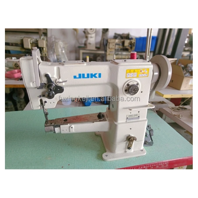 

Used JUKIs DSC 246 Cylinder Bed 1 Needle Lockstitich Machine With Big Hook Walking Foot Leather Sewing Machine