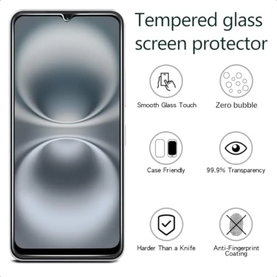 KAREEN Confezione da 2 pellicole protettive per la privacy per TMobile Revvl 7 5G Anti Spy Pellicola in vetro temperato privato Antigraffio Custodia senza bolle