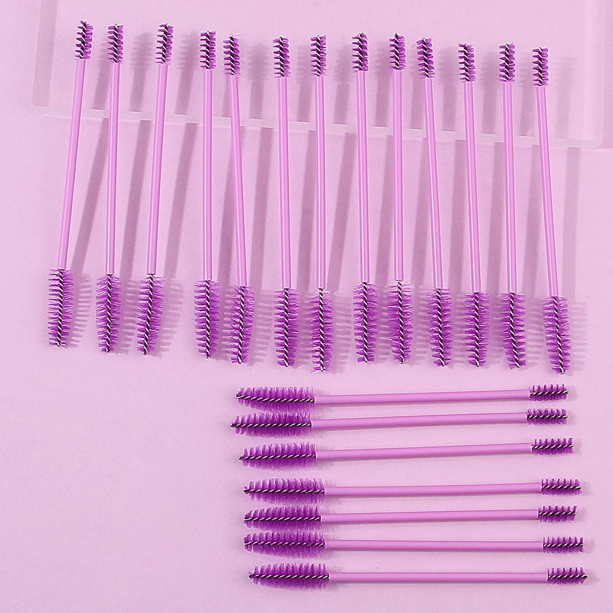 20PCS spiral mascara brush and eyebrow brush are reusable multi-functional professional eye makeup brush tools
