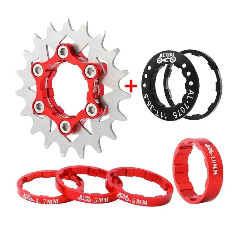 MUQZI MTB Single Speed Cassette Cog 18T-22T Zinc-Nickel Alloy Anti-Corrosion for Russia Winter Bike Stels/Forward