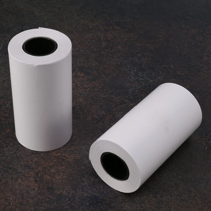 Printable Sticker Paper Blue On White Direct Thermal Paper Self-Adhesive 57 X 30Mm For PAPERANG Peripage Printer 12 Pack