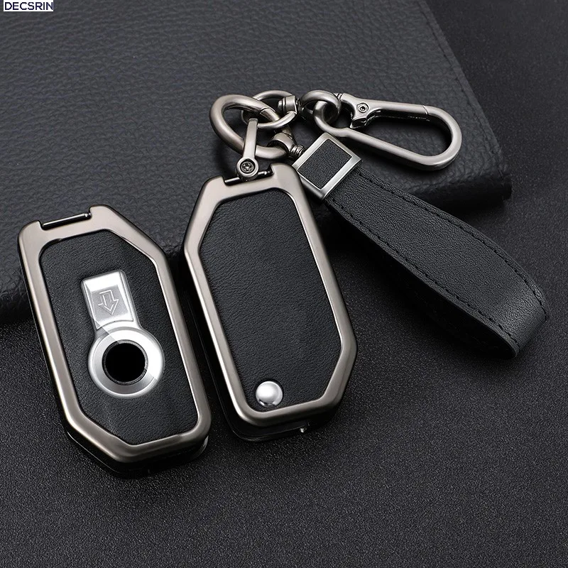 Zinklegierung + Leder Schlüsselhülle für BMW Motorrad F750GS F850GS K1600GT R1200GS LC ADV R1250GS ADV Schlüsselanhänger Zubehör