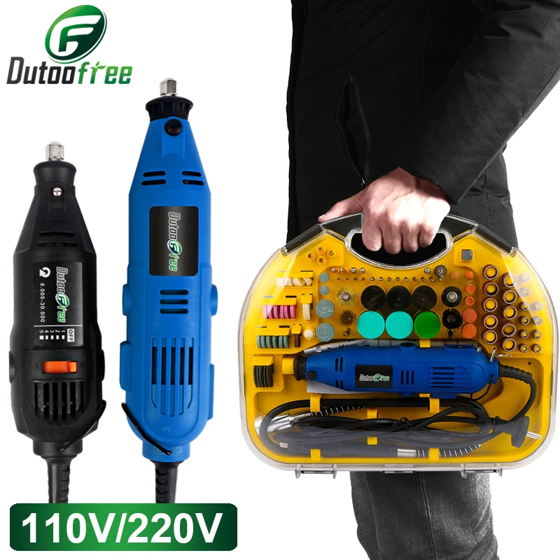 Electric Mini Drill Rotary Tools Kit Set For Dremel 3000 4000 Hand Metalworking Drilling Machine Polishing Power Tool 110V/220V