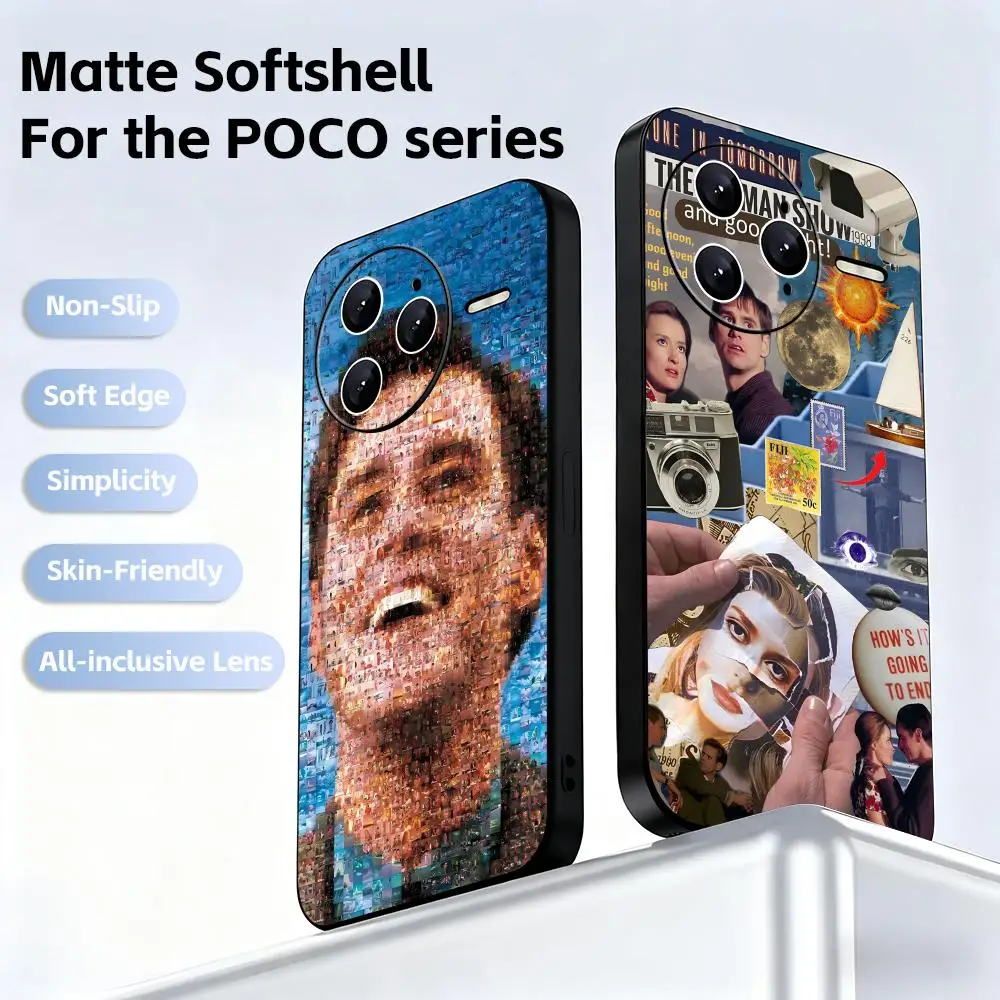 Классические фильмы The Truman Show Чехол для телефона Xiaomi POCO M7 M6 M5 X7 X6 X5 F7 F6 F5 Мягкий черный чехол Pro 5G