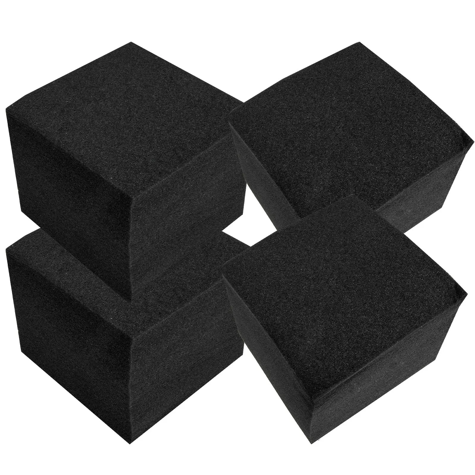 4Pcs Acoustic Soundproof Panel High-Quality Sound Absorption Blocks Studio Wall Ceiling Noise Proofing Supplies