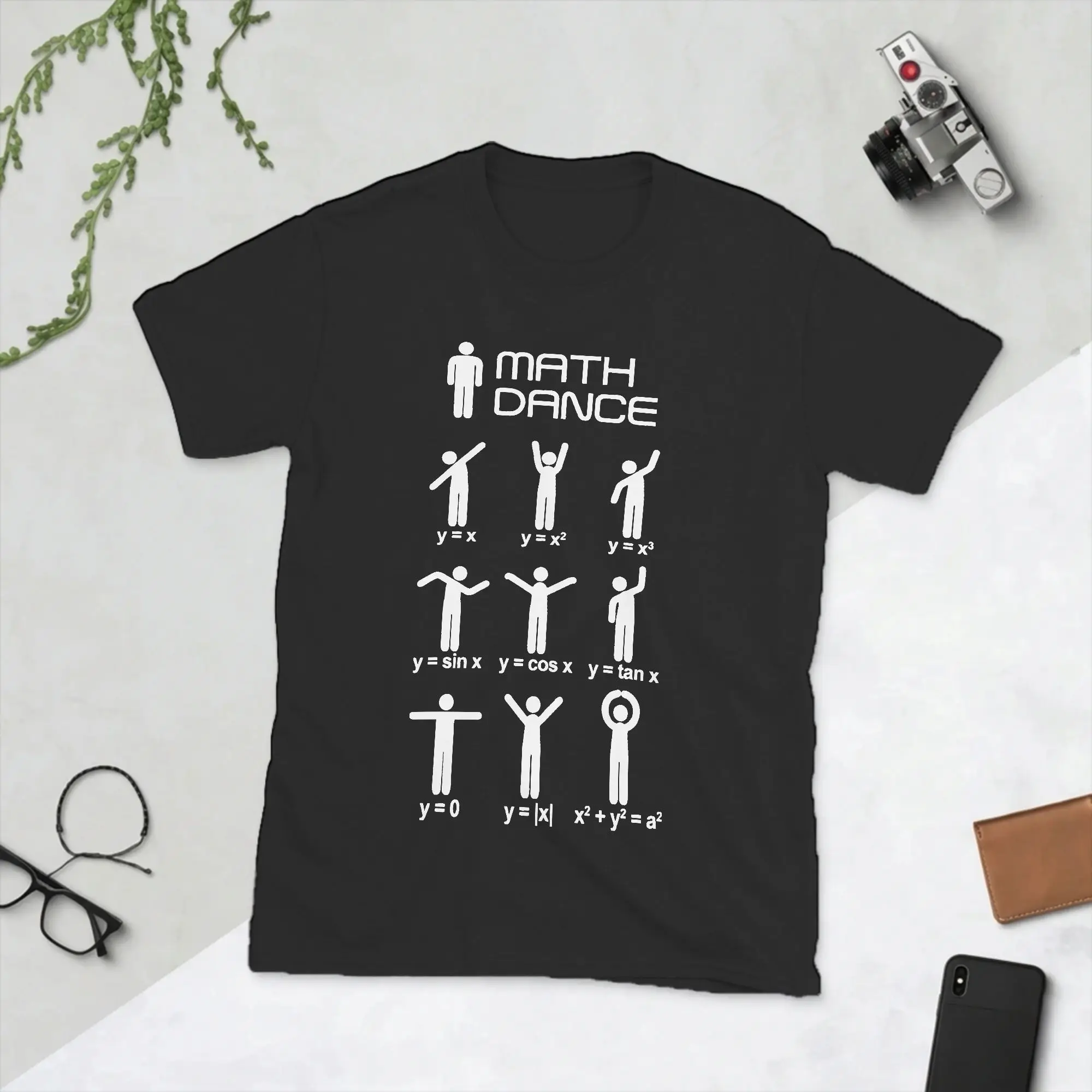 Math Dance Men's T Shirt  Crazy Tee Shirt Short Sleeve O Neck T-Shirt Cotton Original Tops