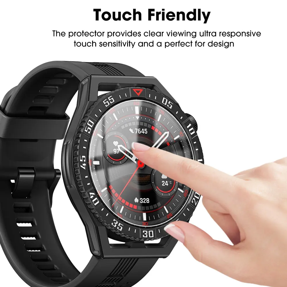 3D PMMA Film For For Huawei Watch GT3 SE / GT Cyber / GT Ultimate Transparent Tempered Glass Anti-Scratch Screen Protector image 5