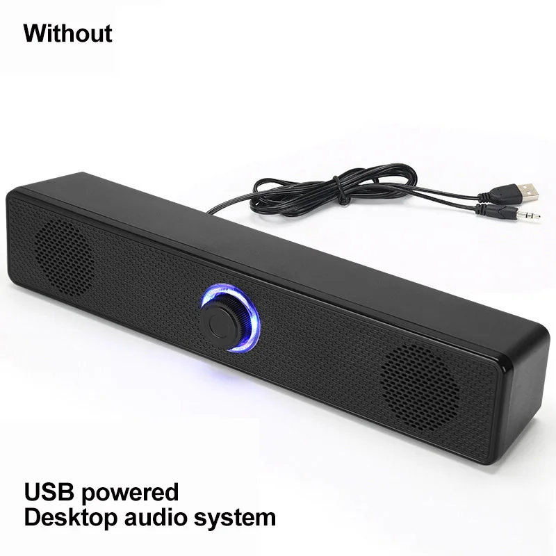 

For Gaming Consoles Compact Soundbar High Quality Sound For Gaming For Movies Convenient USB Powered PC Bar Speaker