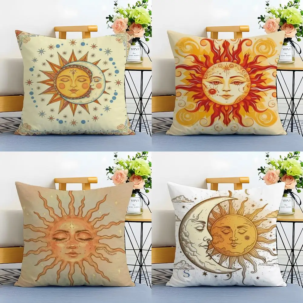 SHine B-Bohemian Ethnic Design Art Cushion Cover Linen Pillowcase Soft  for Sofa Bed Home Room Decor