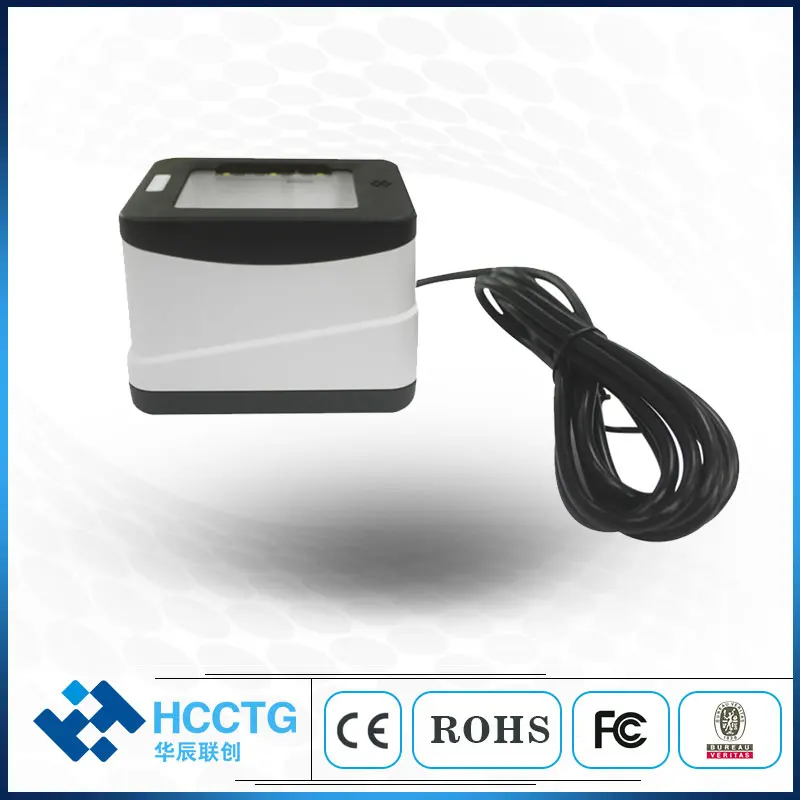 Supermarket Barcode Scanner Payment Desktop USB 2D Qr Code Reader HS-2001D