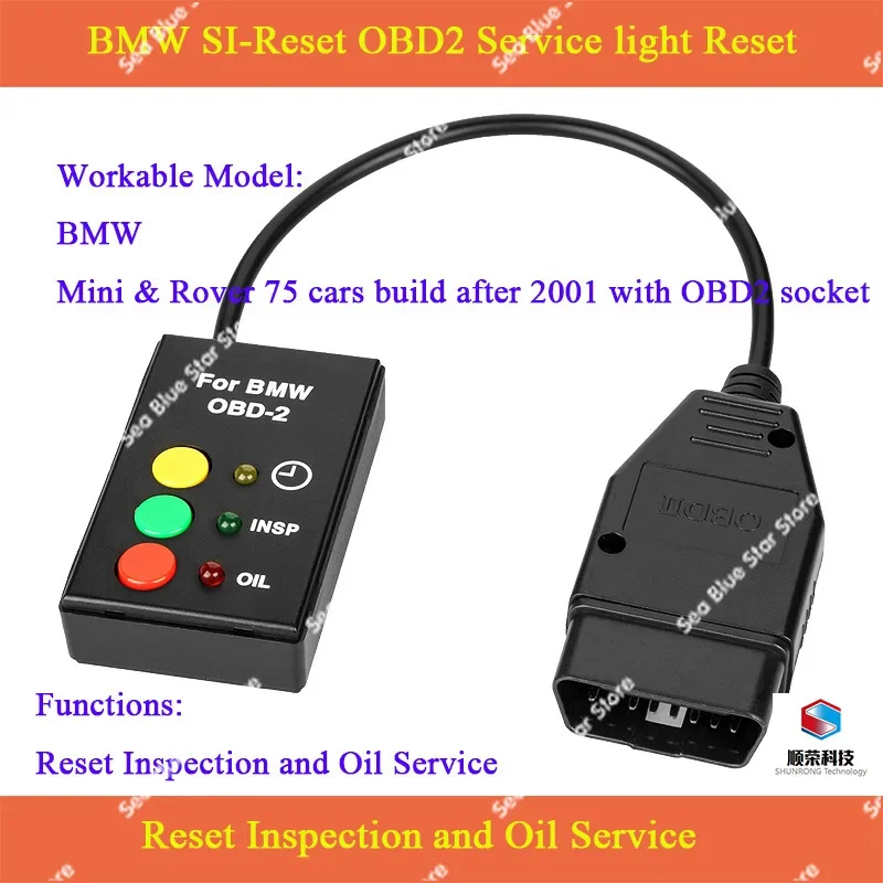 BMW SI Reset OBD2 Mini Rover Oil Check Reset Tool Maintenance Light Zero