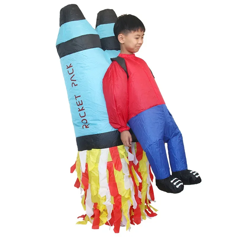 Rocket Inflatable Costume Perfect For Halloween Children's Parties Toy Fun Stage Performances And Role-Playing Adventures