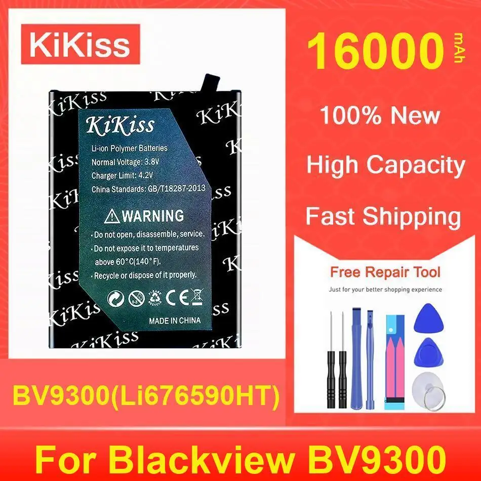 

Kikiss Battery 16000Mah BV9300(Li676590ht) For Blackview BV9300