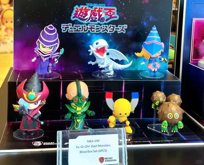 

In Stock Genuine Duel Monsters Black Magician Dark Magician Girl 7 Character Q Version Figure Anime Toy Blind Box Decoration