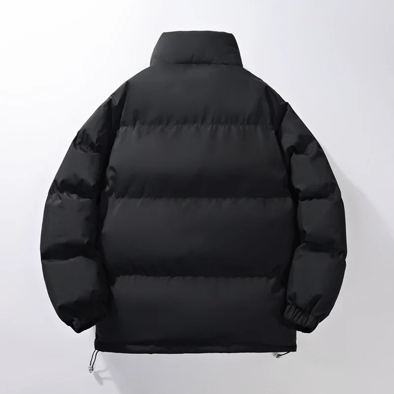 Men Parkas Thick Winter Jackets Warm Quilted Jacket Loose Fashion Casual Cotton-Padded Puffer Coat Unisex Outwear