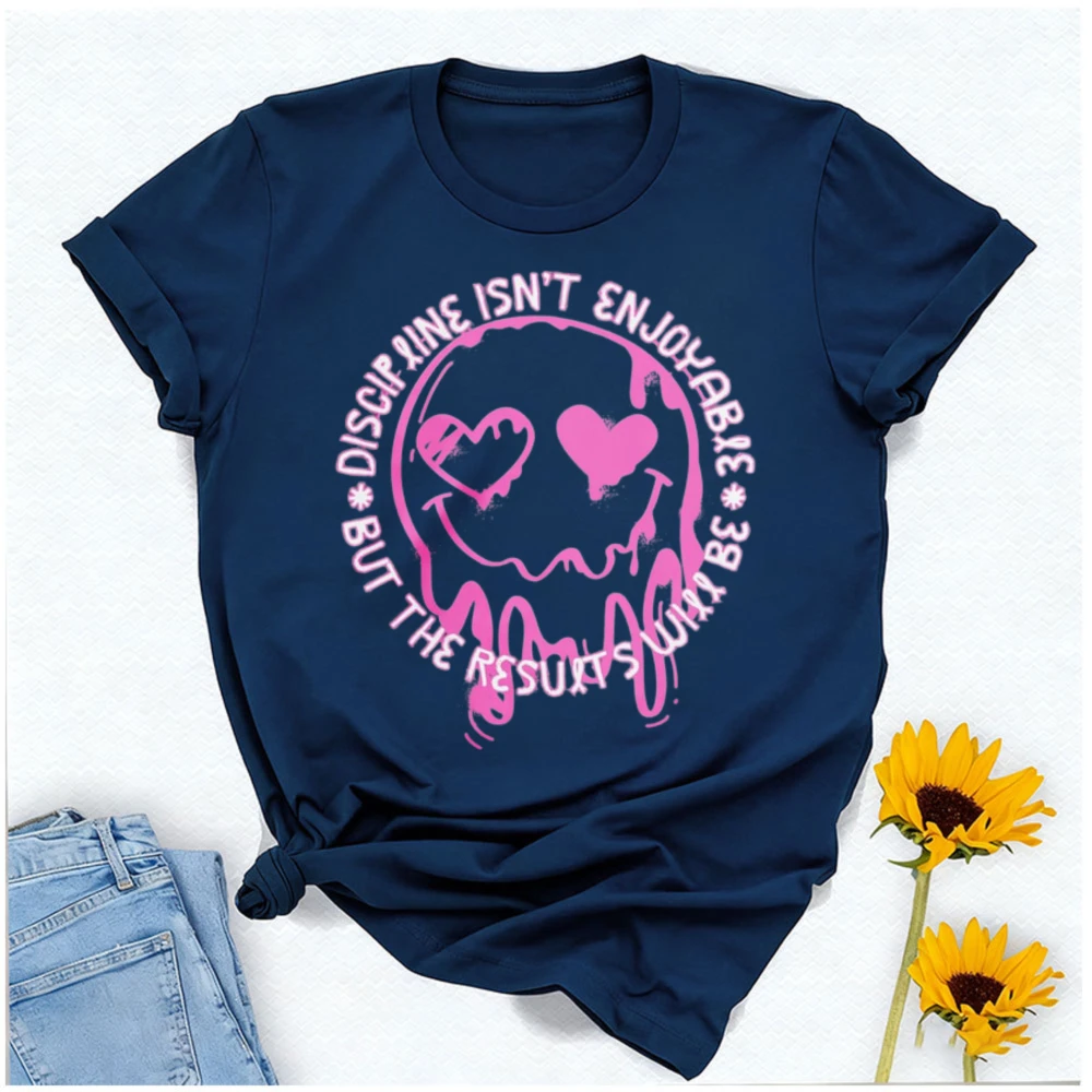 Discipline Isn't Enjoyable Pump Cover Shirt Gym Motivational Printed T-shirt Tops Personal Trainer Weightlifter Gift T Shirts