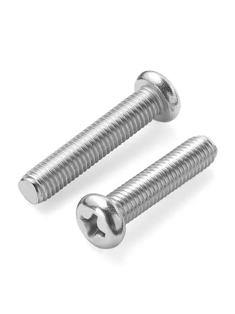 

304 Stainless Steel Cross Phillips Truss Head Large Round Cross Head Big Flat Head Screw Woodworking Bolt M2M2.5M3-M8