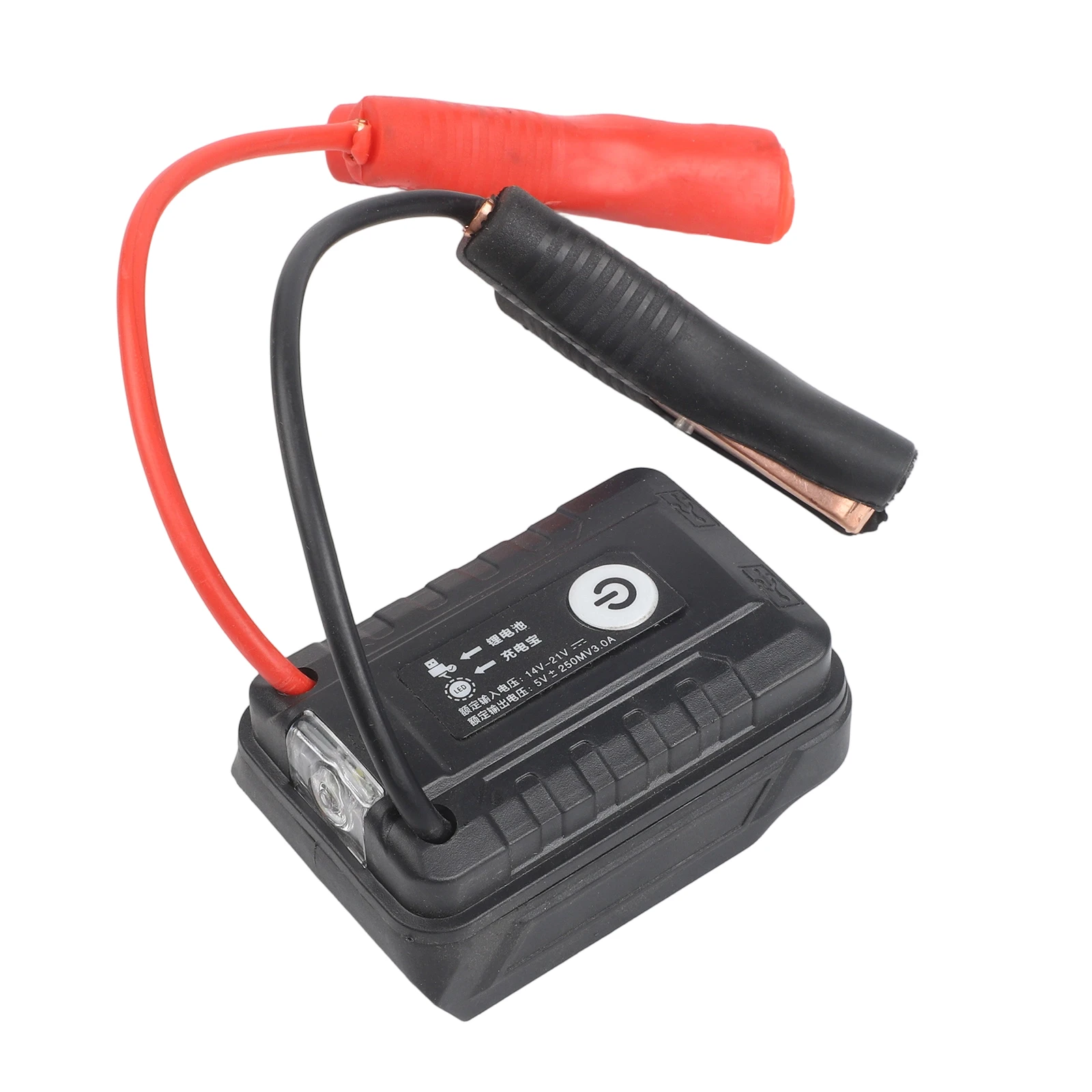 Battery Charger Black Red Jump Starter Practical Design Quick Installation Wear-Resistant For Battery Boosting