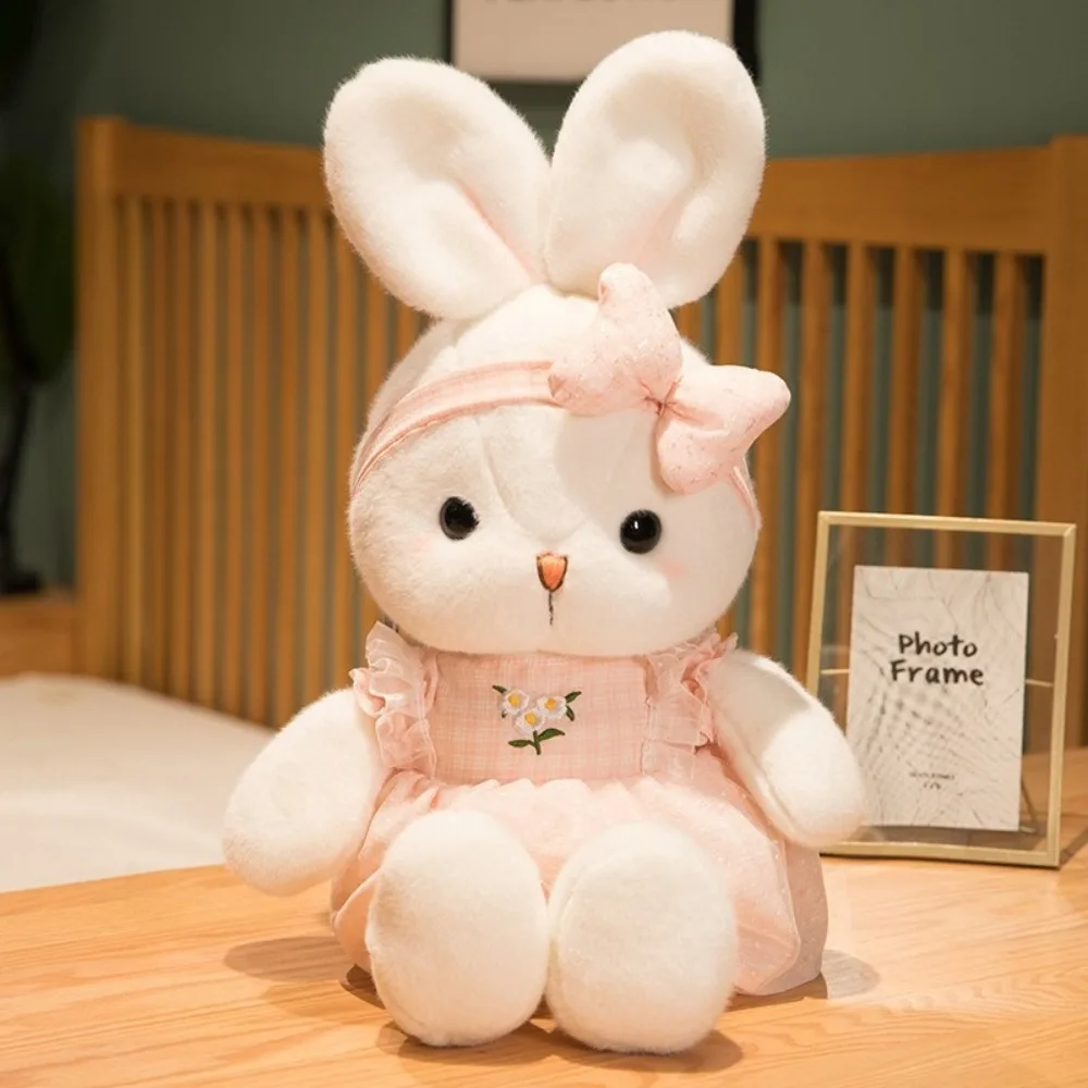 New Long Ears Plush Rabbit Doll Appeasement Doll 30cm Skirt Bunny Toy Bunny Sleep Pillow Gift
