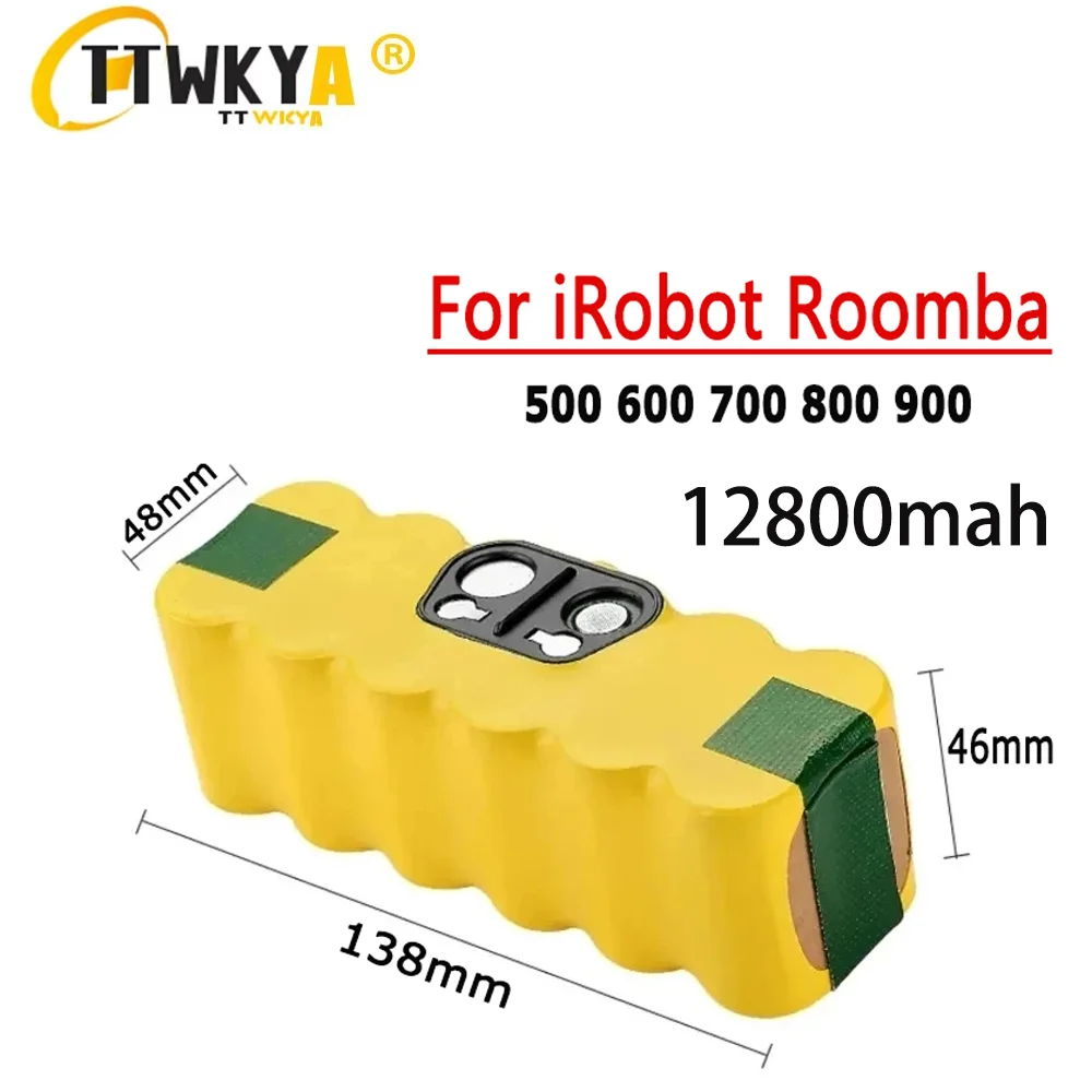 Batería Para iRobot Roomba 500, 12800mAh, 14,4 V, 12800mAh, 600, 700, serie 800, 620, 650, 900