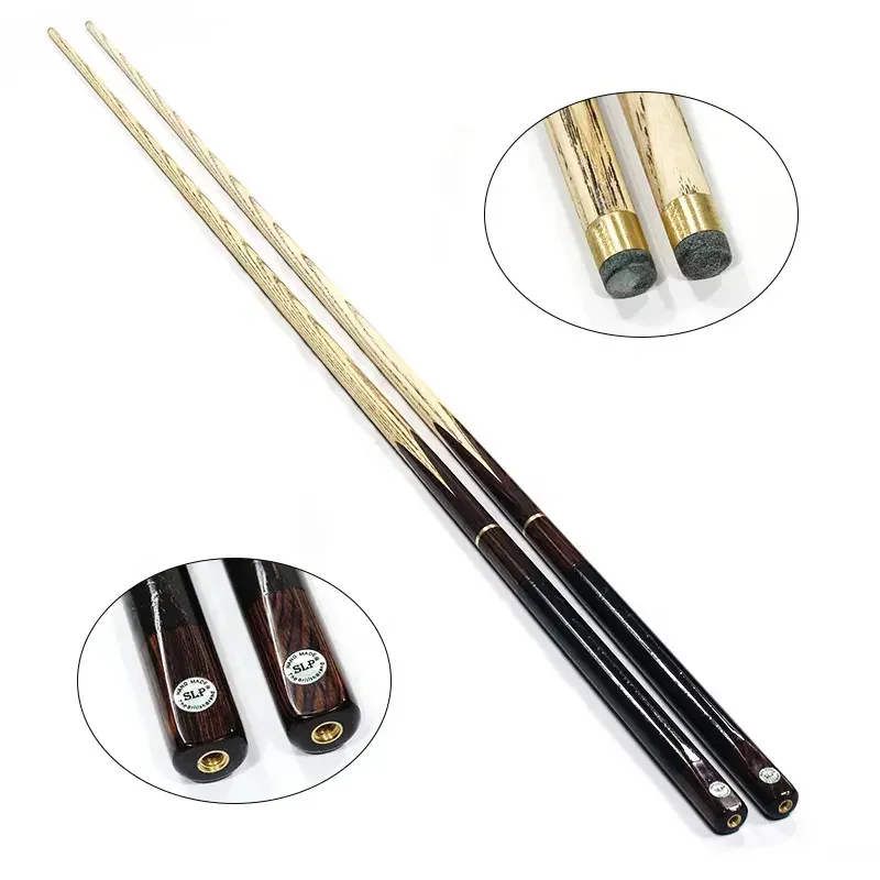 High Quality 3/4-pc Hand Made Ash Wood Fore Arm Snooker Cue With Extension 9/10mm Tip Size