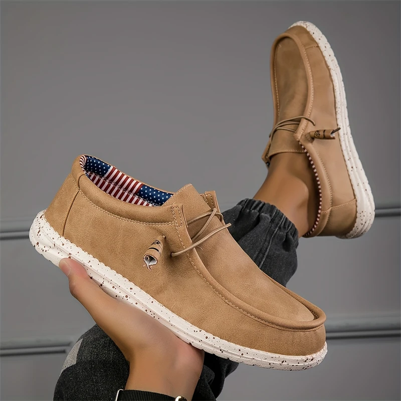 Trendige blaue Herren-Loafer in großen Größen 49 50, bequeme, leichte Slip-on-Flachschuhe, Herren-Mokassins, Leder-Freizeitschuhe für Männer. – Detail 9