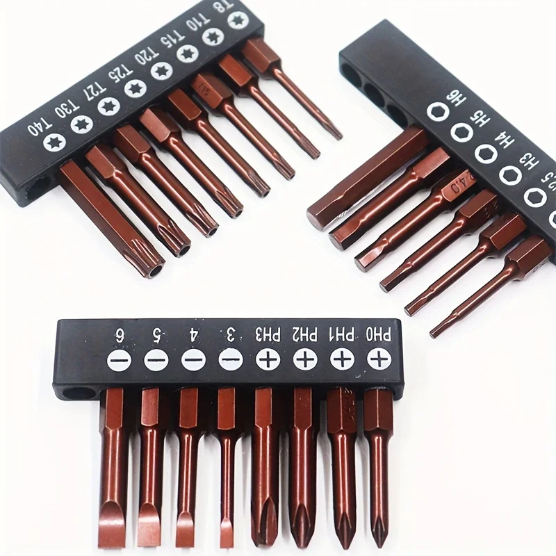 

1 Set Screwdriver, Magnetic, Non-slip, Phillips Head, Torx Head, Tool Set, 50 Mm Long, Suitable For Electric Screwdriver Drill