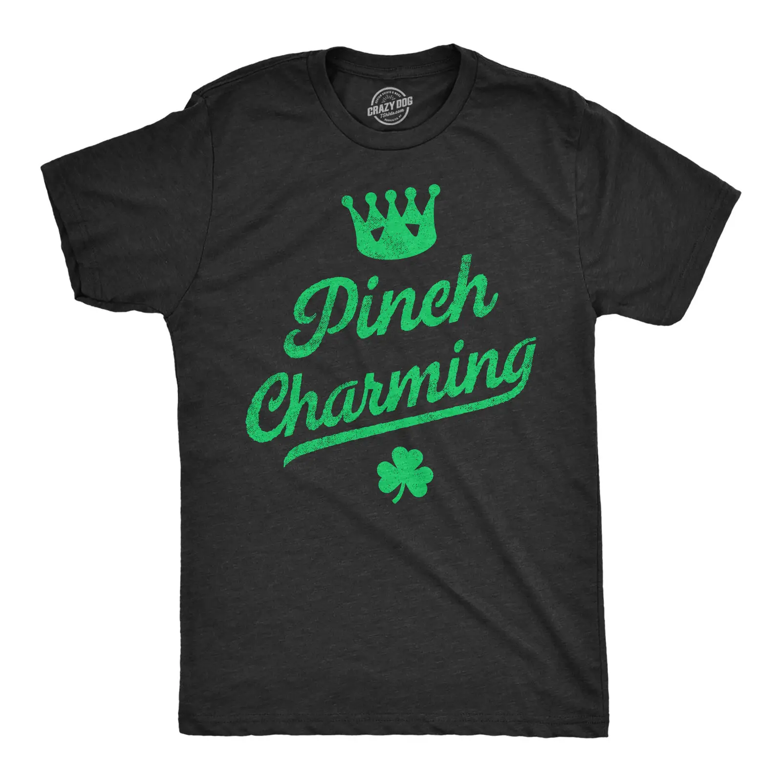 Mens Pinch Charming T Shirt Funny St Pattys Day Parade Pinching Joke Tee For