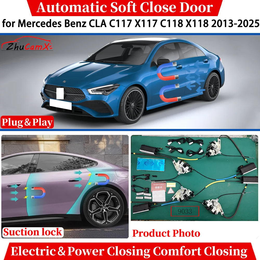 Système de verrouillage par aspiration pour porte à fermeture douce automatique, pour Mercedes Benz CLA C117 X117 C118 X118 2013 – 2025